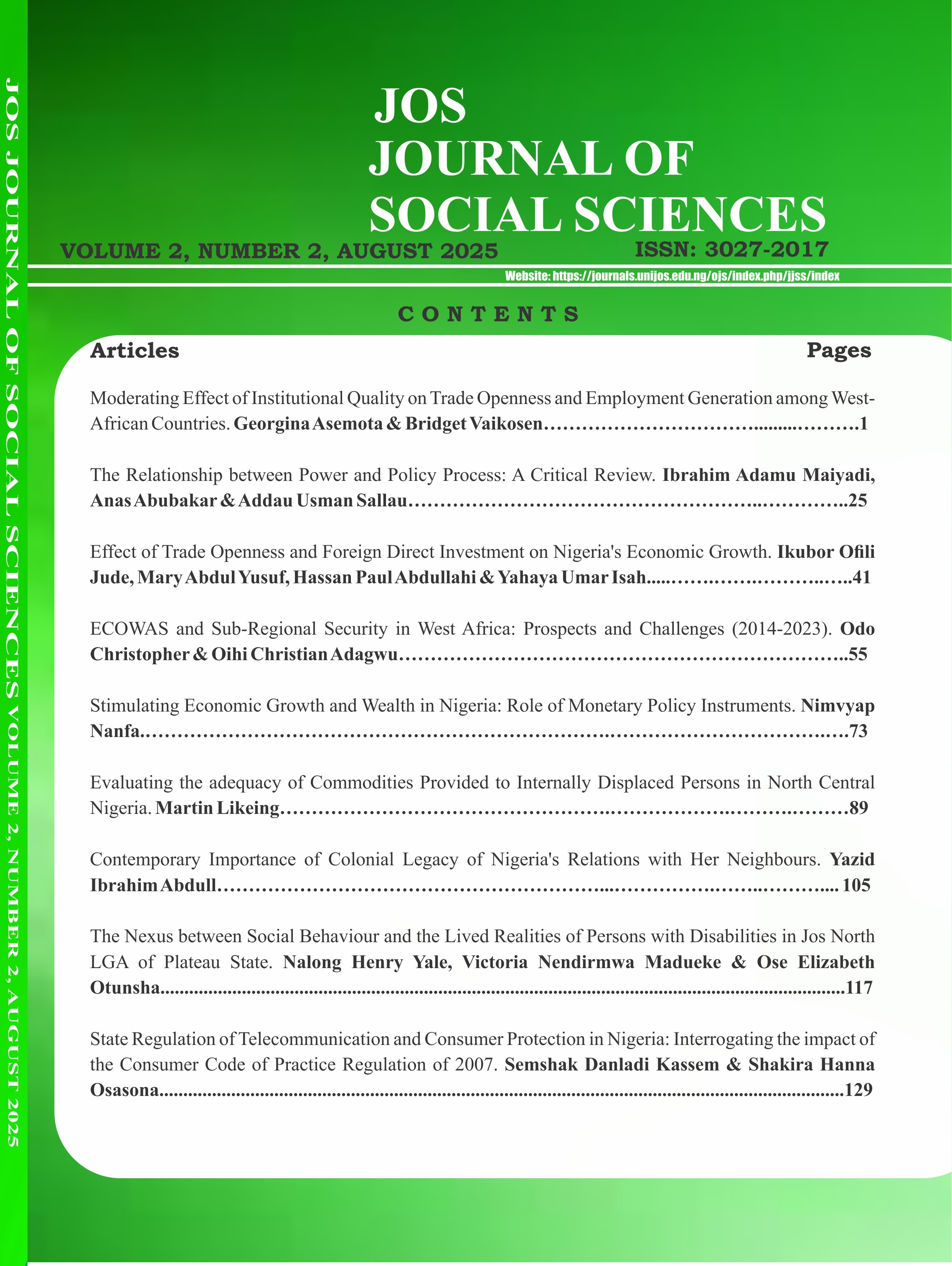 					View Vol. 2 No. 2 (2025): Aug 2025
				