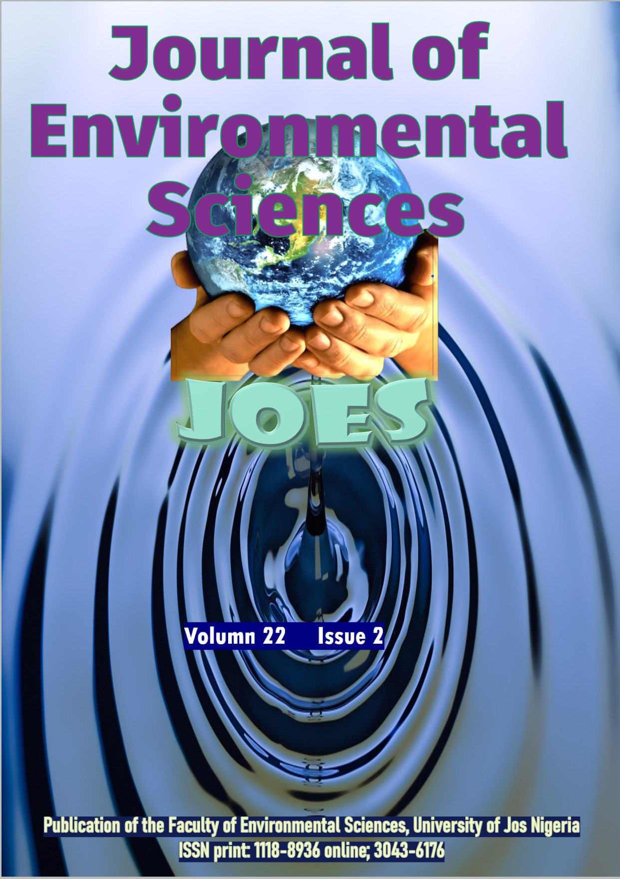 					View Vol. 23 No. 2 (2024): Journal of Environmental Sciences [JOES]
				